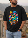 Too Cool To Care Cat Oversized T-Shirt